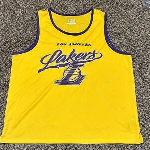 Los Angeles Lakers yellow/purple Jersey mens size 2xl NBA